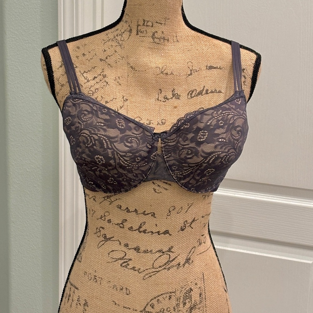 Soma Gray Enticing Lift Balconette Bra